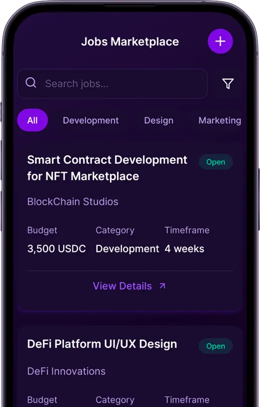 Blockchain Apps mockup